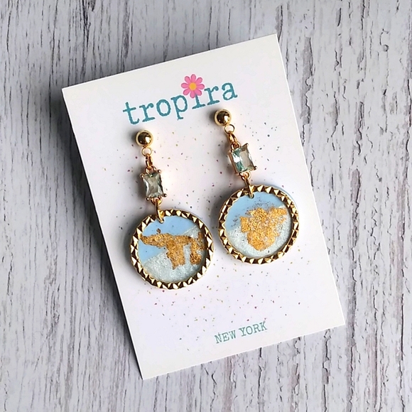 Dangling Earrings with CZ ๐ ๐ ๐ - Picture 5 of 7